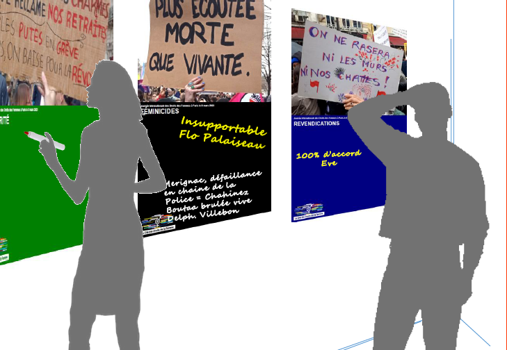 [7-9-10mars] Notre 1ère expo « Femmes, à vous la parole » à Palaiseau avec 53 photos interactives
