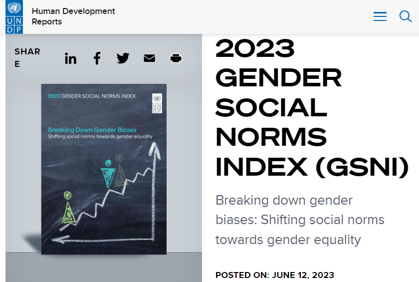 Nations Unies: publication du rapport UNDO sociologique sur les inégalités de sexe: