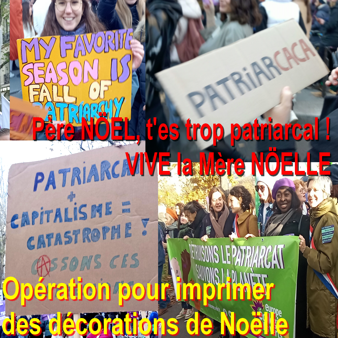 Et la mère Noëlle? Père Noël tu prends trop de place !