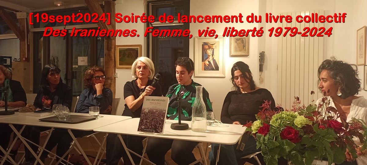 [19sept2024] Soirée de lancement du livre: des iraniennes 1979-2024