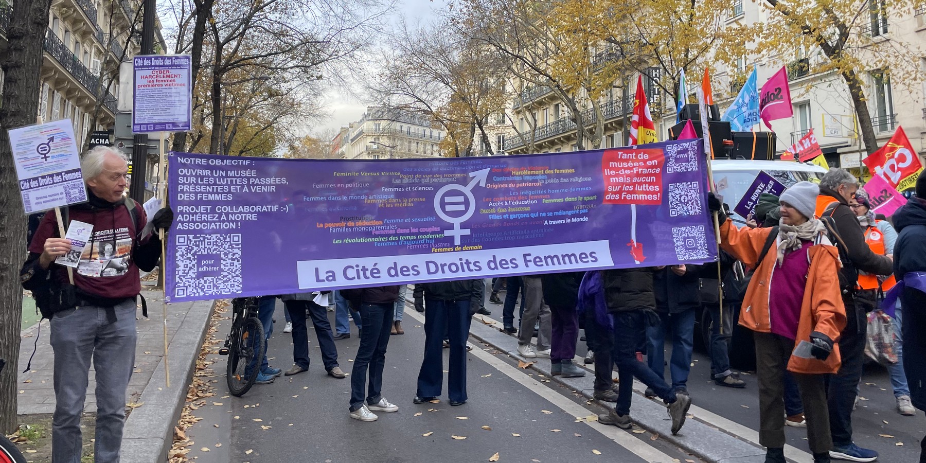 [23nov2024] Manif parisienne en amont de la Journée Internationale de lutte contre les violences faites aux femmes