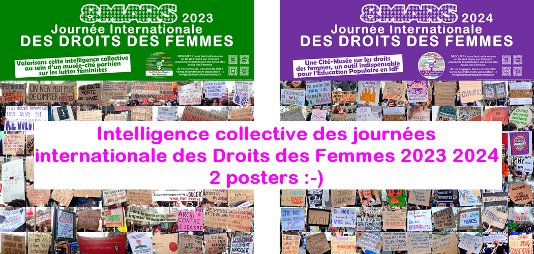[1mars2025] Posters sur les journées internationales des Droits des Femmes 2023 et 2024