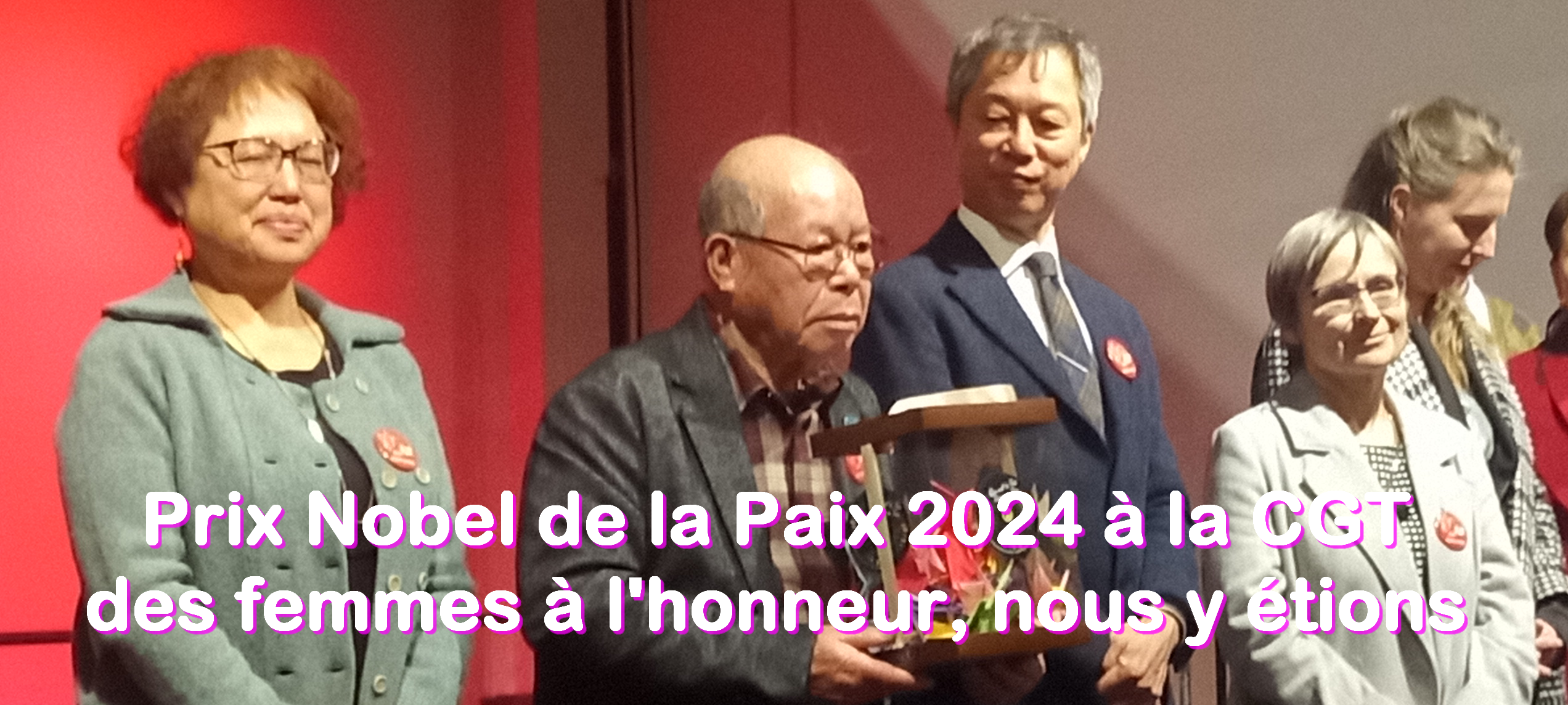 [23jan2025] Accueil à la CGT du prix Nobel de la Paix 2024, des femmes au cœur de la paix