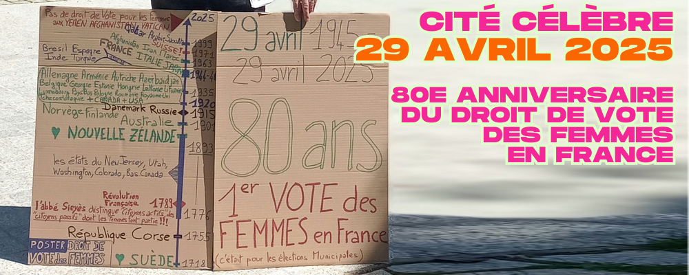 [29avril2025] 80e anniversaire du 1er vote des femmes en France
