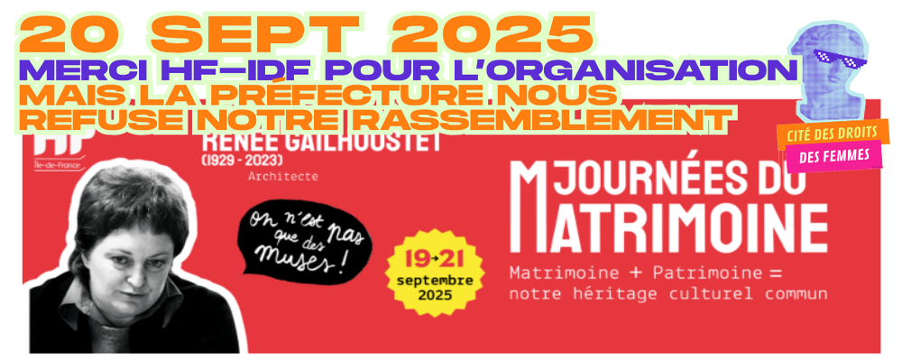 [20sept2025] Belle journée du Matrimoine… la Préf nous repousse encore !